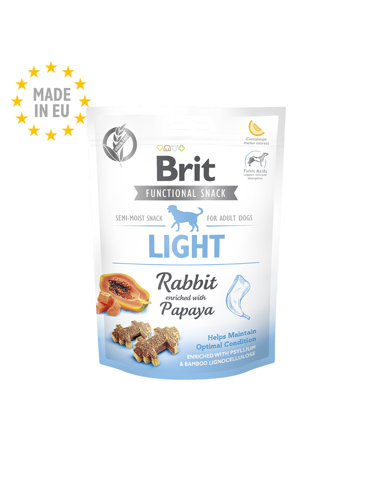 Brit Funcional Snack Light - Rabbit & Papaya 150g