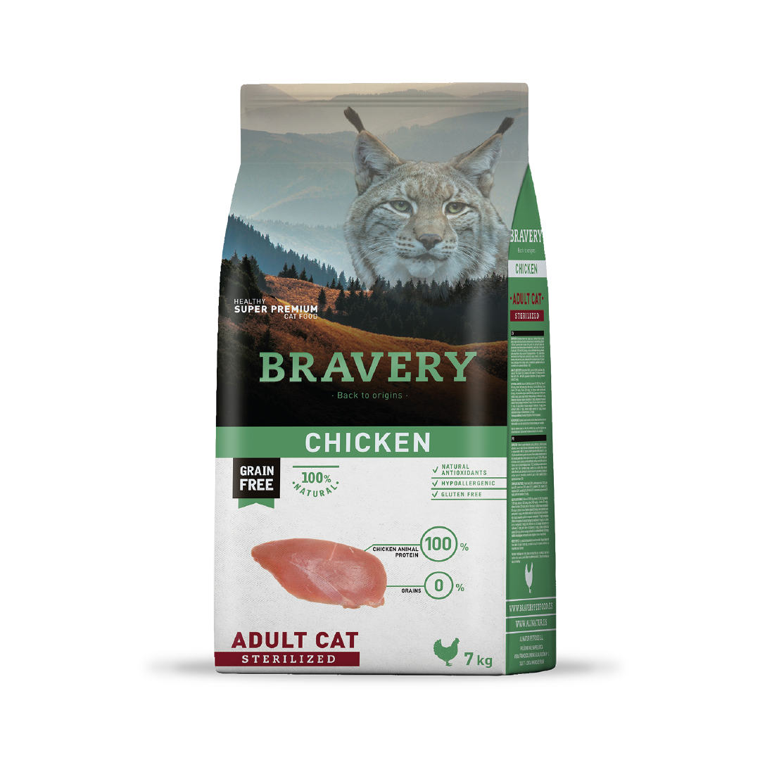 Bravery Adult Cat Sterilized Chicken 7Kg