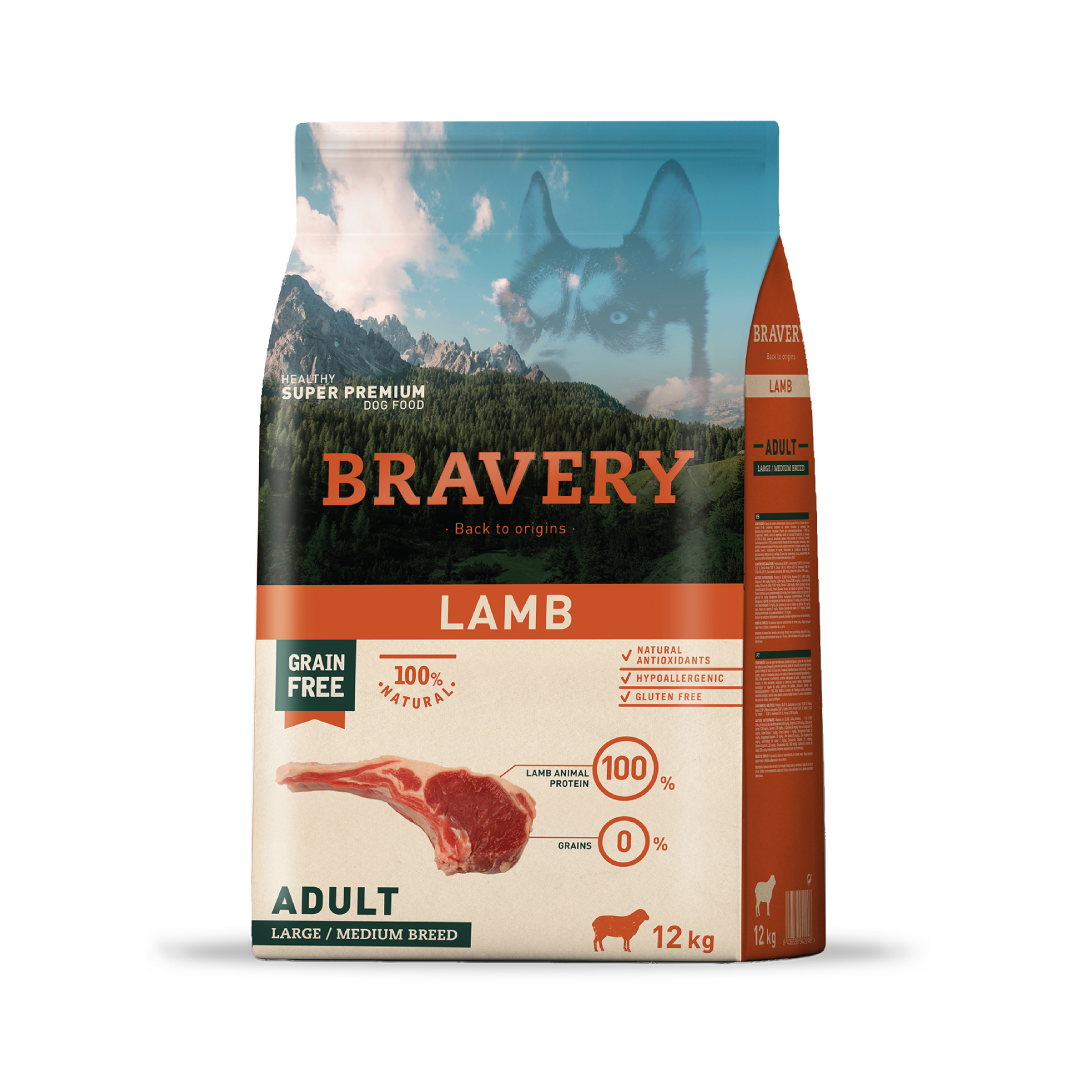 Bravery Large/Medium Adult Lamb 12KG