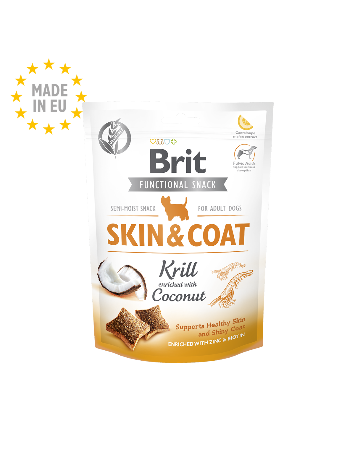 Brit Funcional Snack Skin & Coat - Krill & Coconut 150g