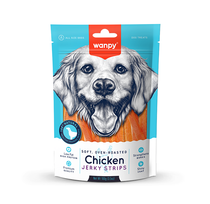 Wanpy Chicken Jerky Strips 100G