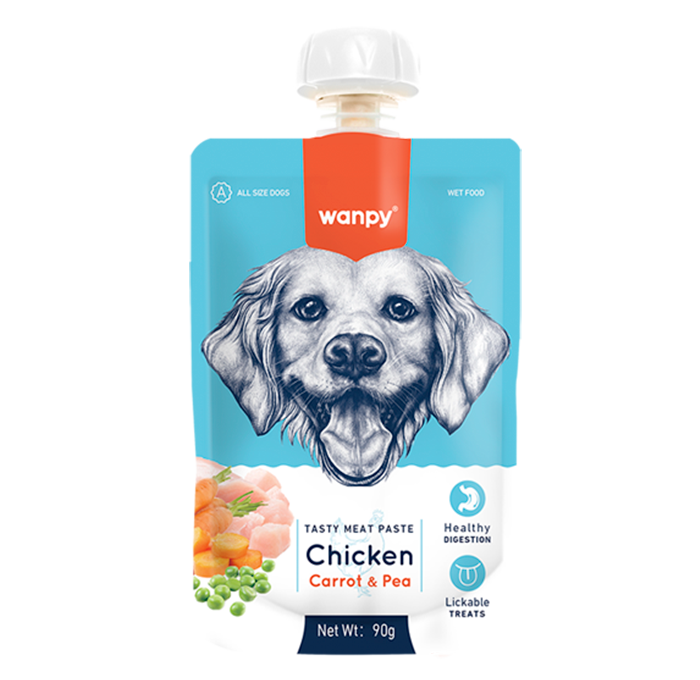 Wanpy Meat Paste Chicken Carrot & Pea 90G
