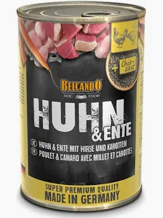 Belcando Pollo con Pato, Mijo y Zanahorias 400g