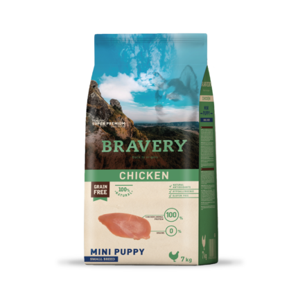 Bravery Mini Puppy Chicken 7KG