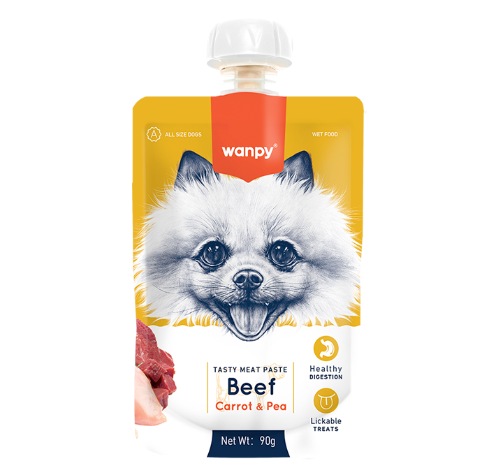 Wanpy Meat Paste Beef Carrot & Pea 90G