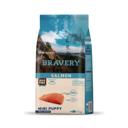 Bravery Mini Puppy Salmon 7KG