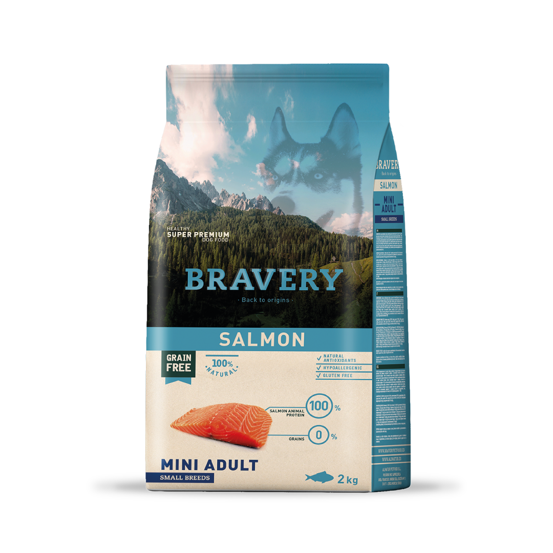 Bravery Mini Adult Salmon 2KG