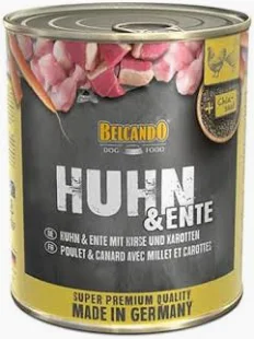 Belcando Pollo con Pato, Mijo y Zanahorias 800g