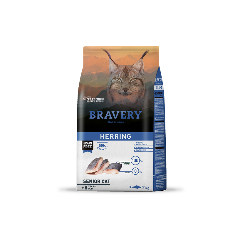 Bravery Senior Cat Herring 2Kg