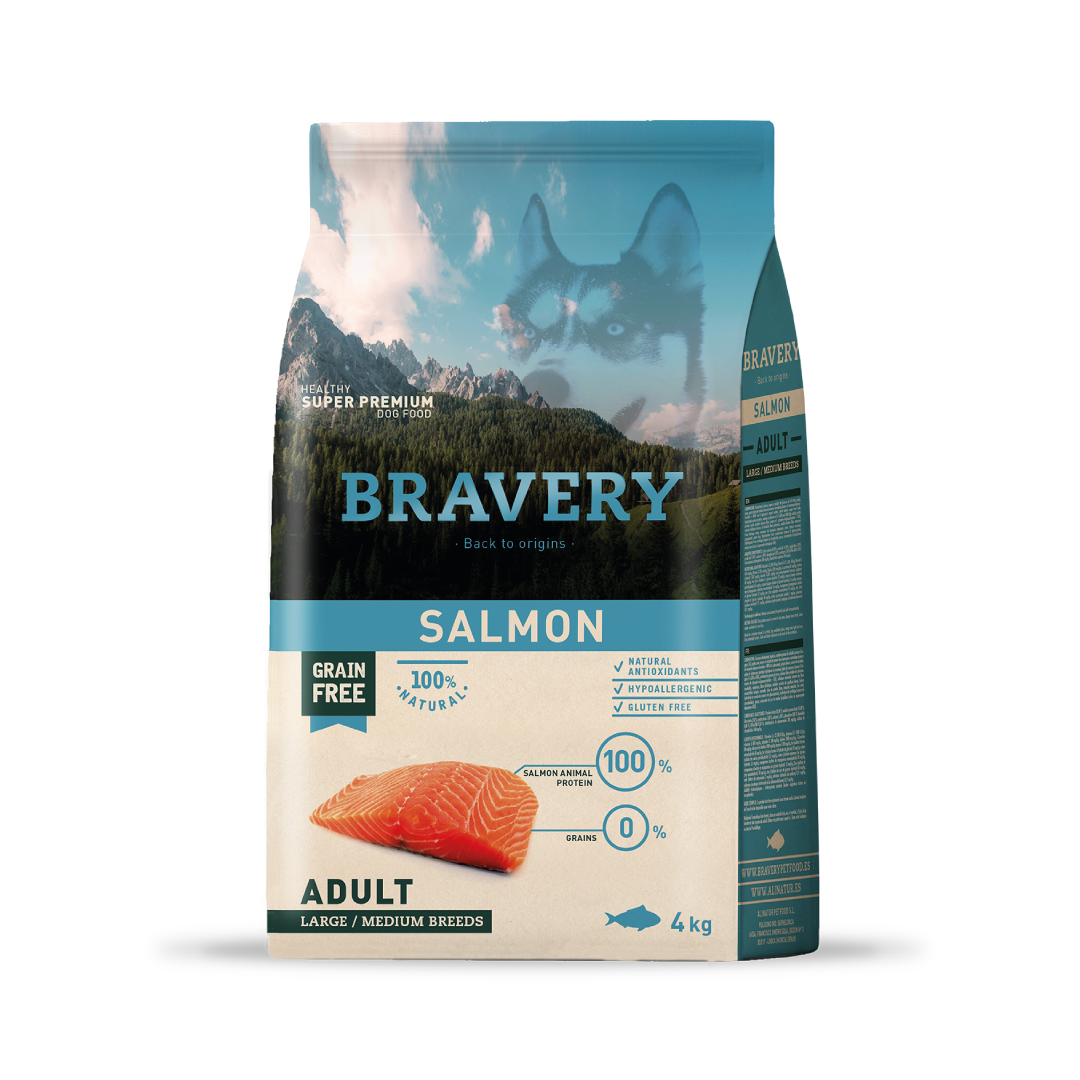 Bravery Large/Medium Adult Salmon 4KG