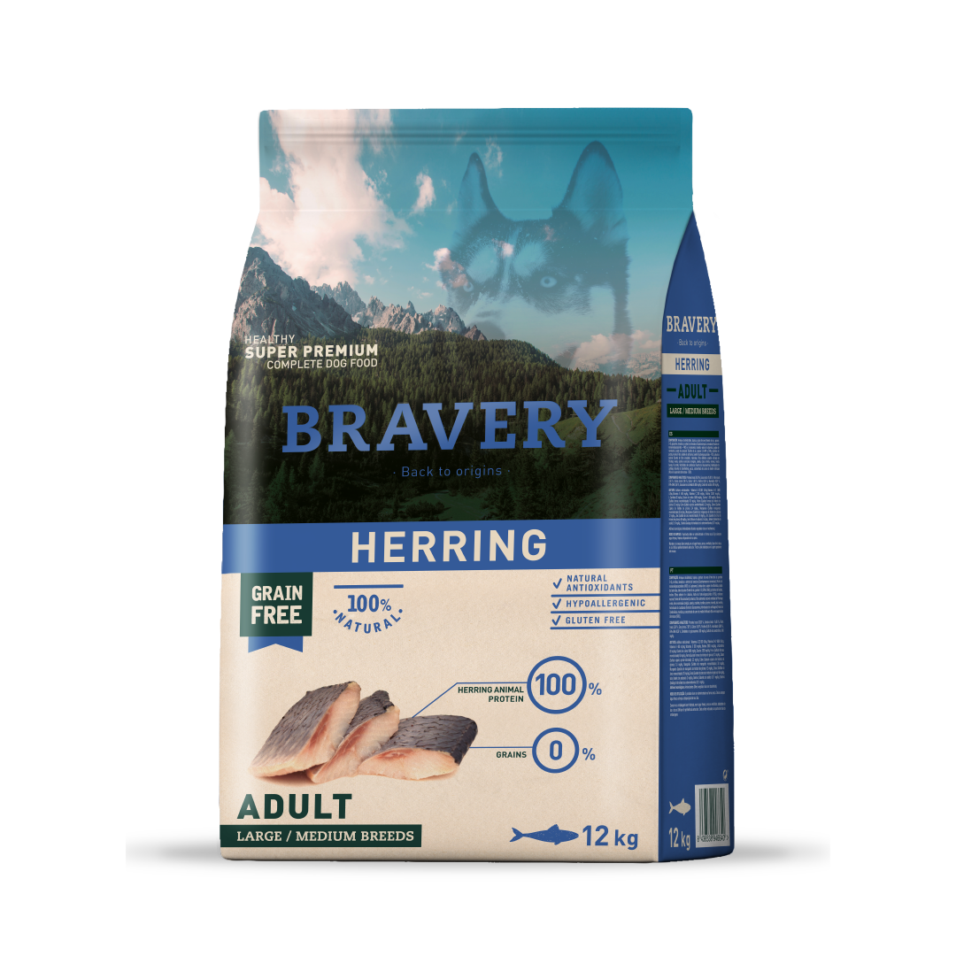 Bravery Large/Medium Adult Herring 12KG