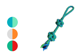 Marben Pets Juguete Cuerda Con Pelotas Trenzadas