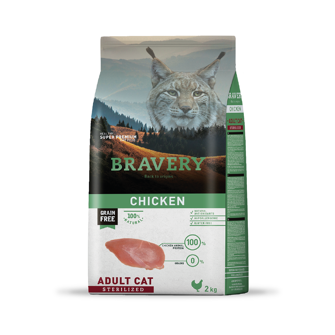 Bravery Adult Cat Sterilized Chicken 2Kg