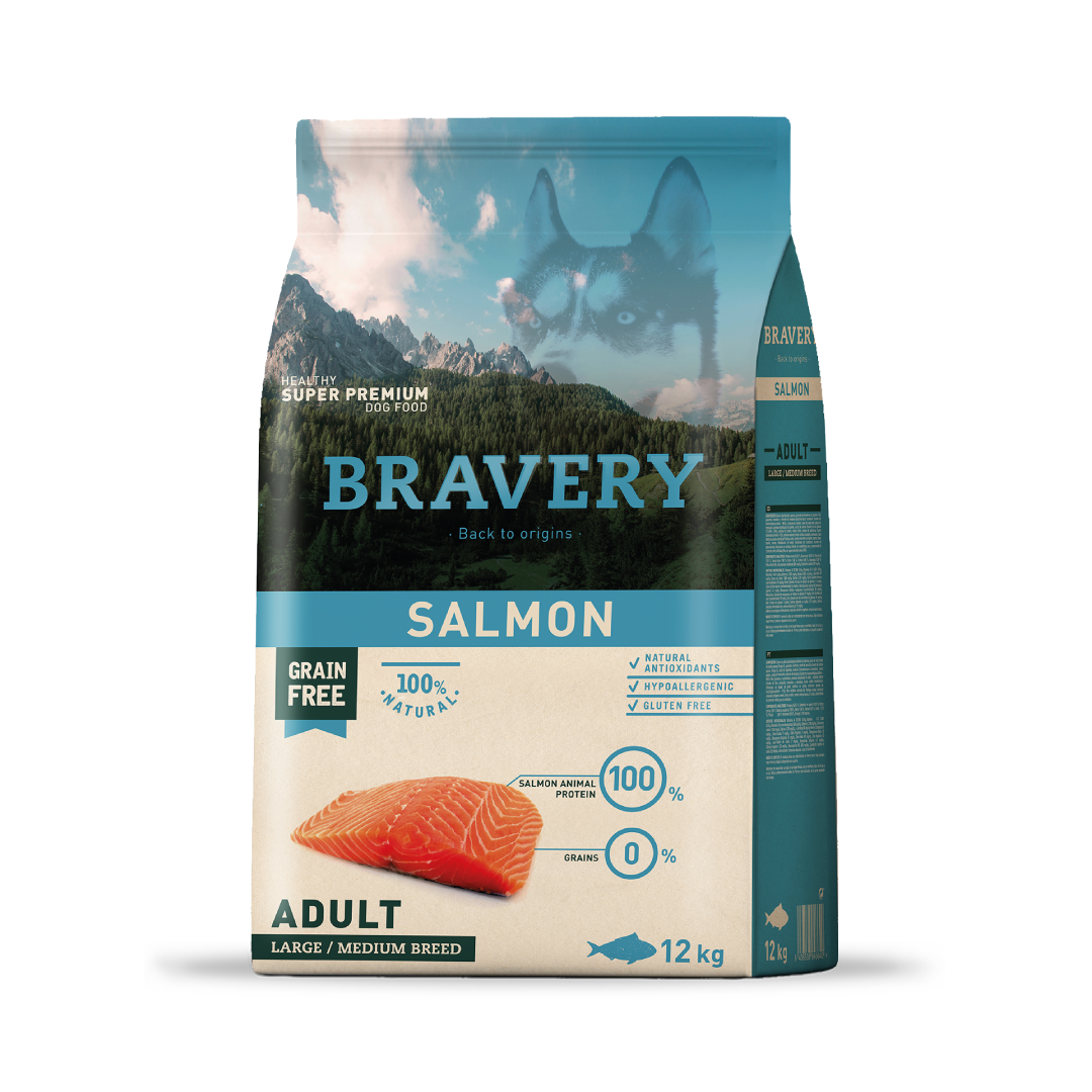 Bravery Large/Medium Adult Salmon 12KG