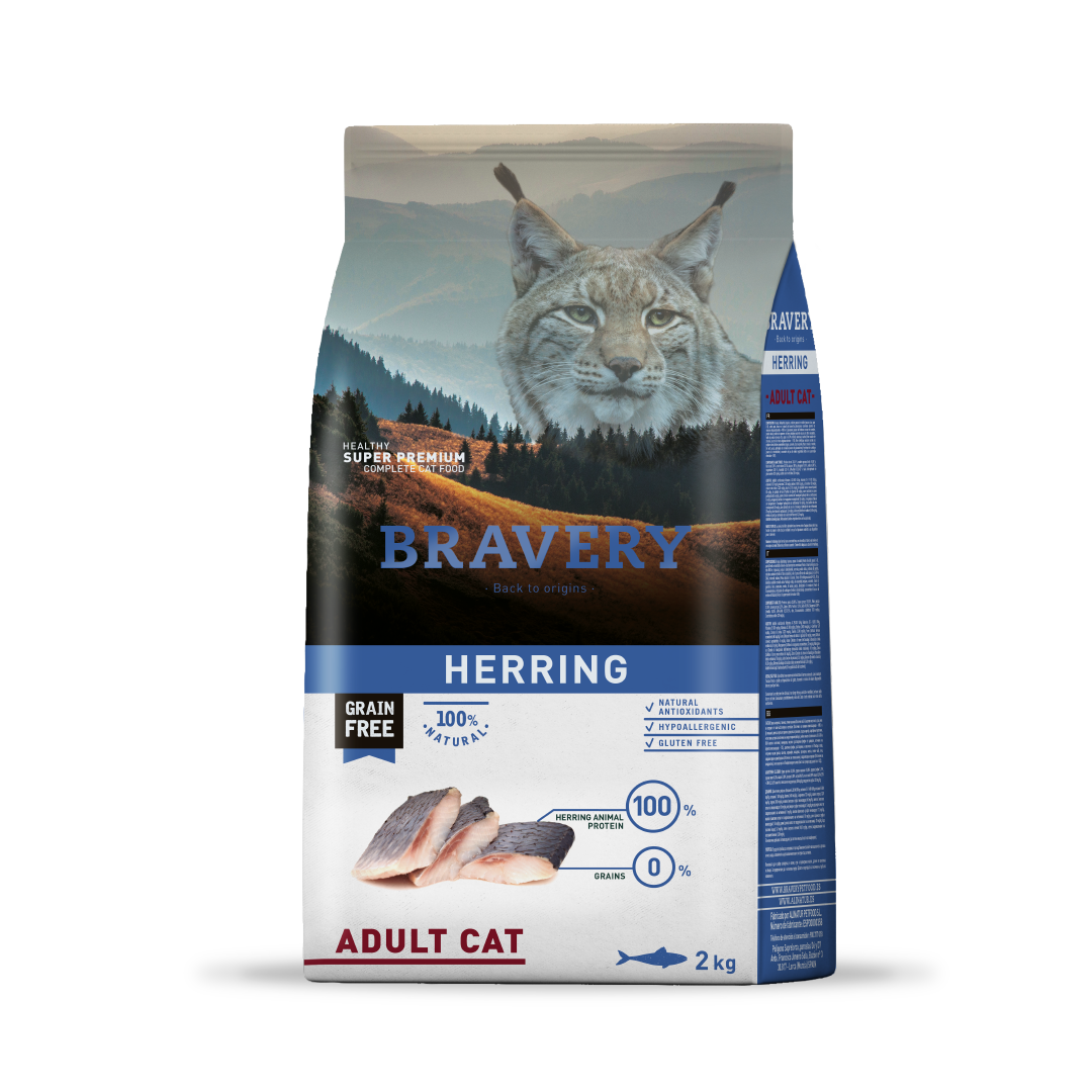 Bravery Adult Cat Herring 2Kg