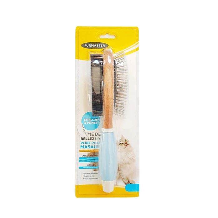 Marben Pets Cepillo de Doble Cara para perros y gatos