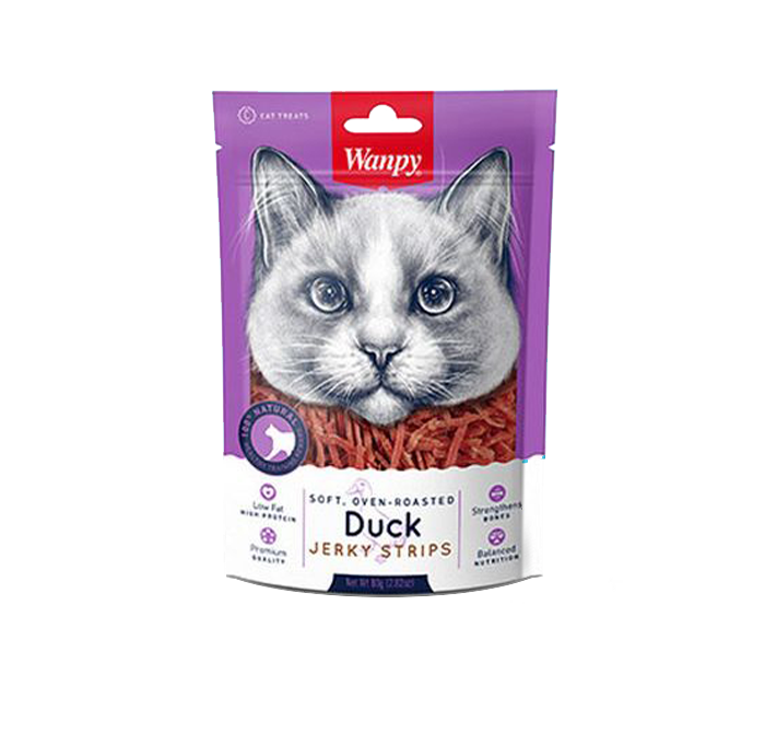 Wanpy Duck Jerky Strips Cat 80g