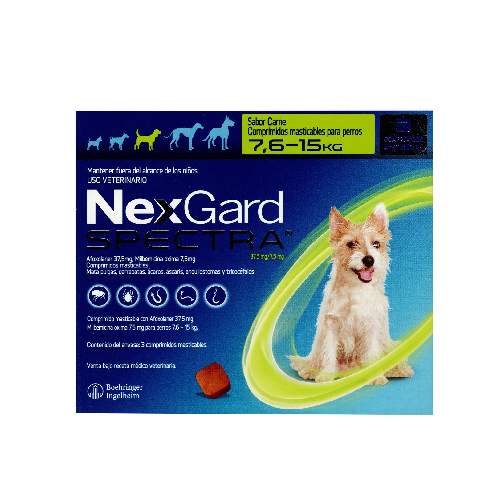 Nexgard Spectra x3 7,6 - 15 Kg