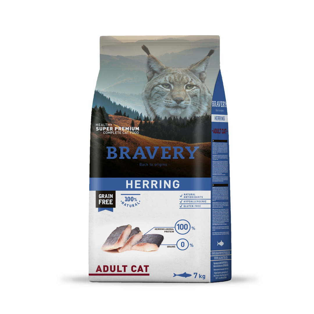 Bravery Adult Cat Herring 7Kg