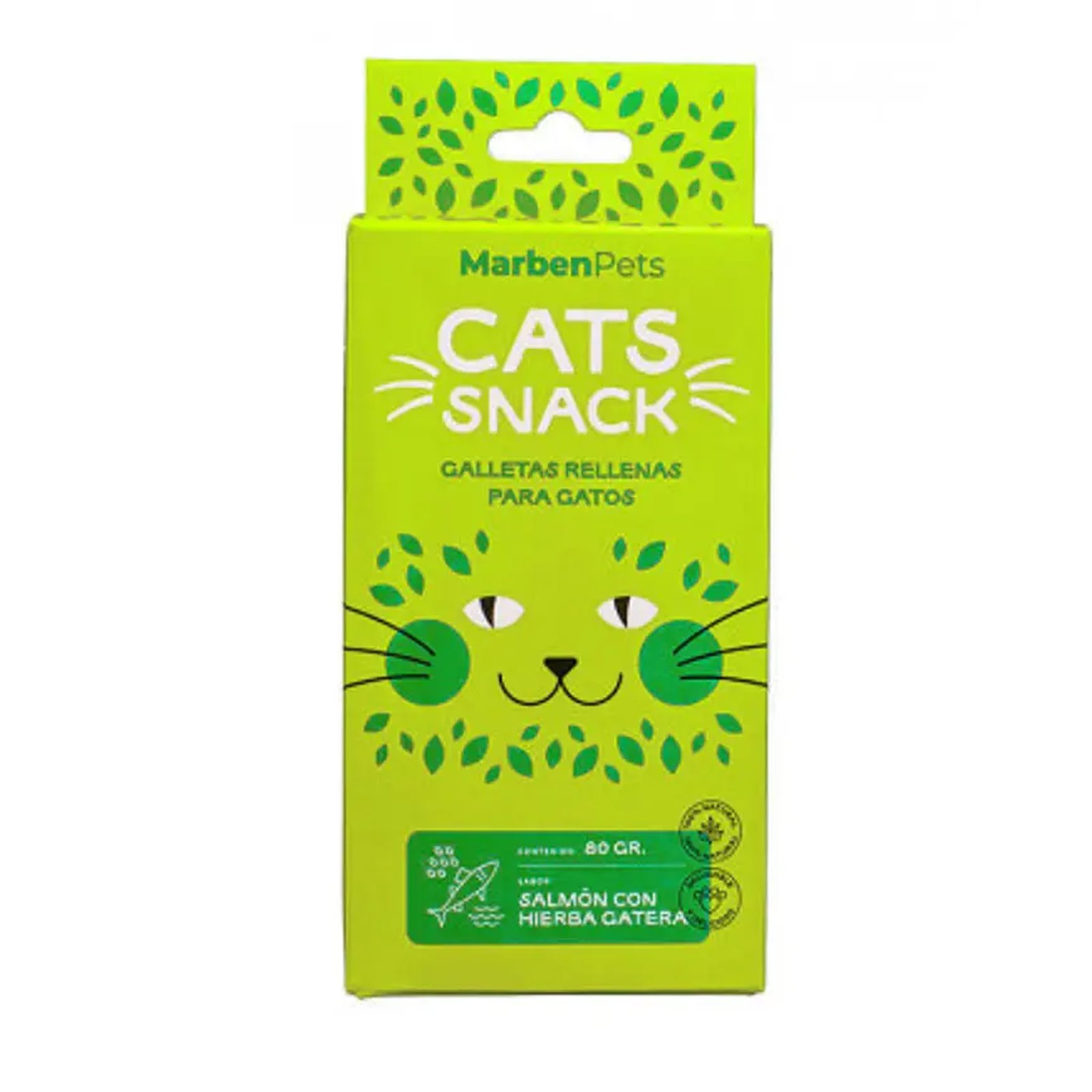 Cats Snack Galleta Rellena Salmon con Hierba Gatera