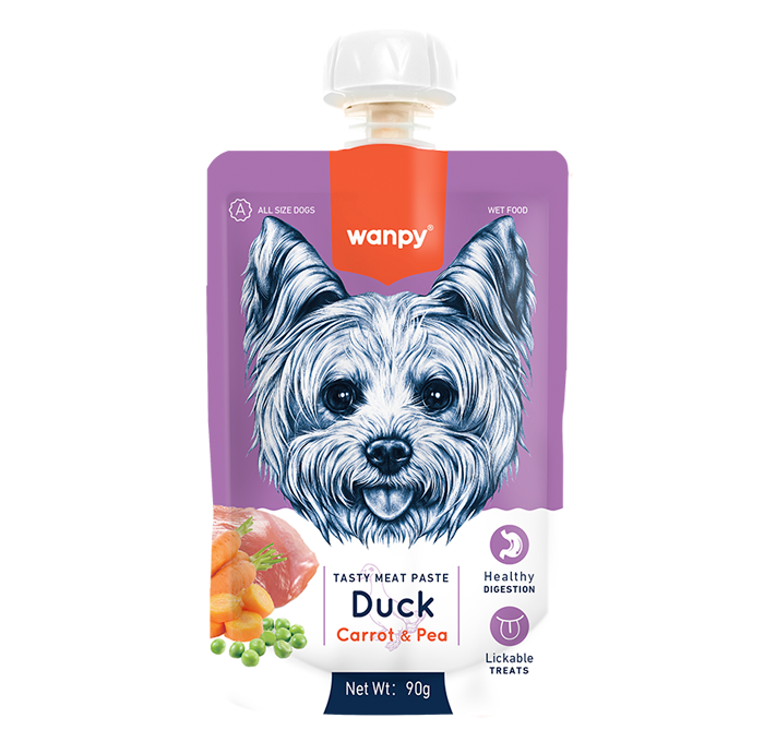 Wanpy Meat Paste Duck Carrot & Pea 90G