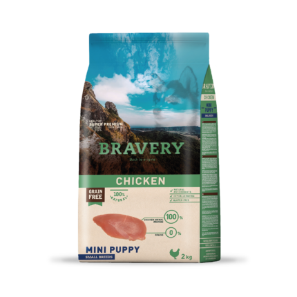 Bravery Mini Puppy Chicken 2KG