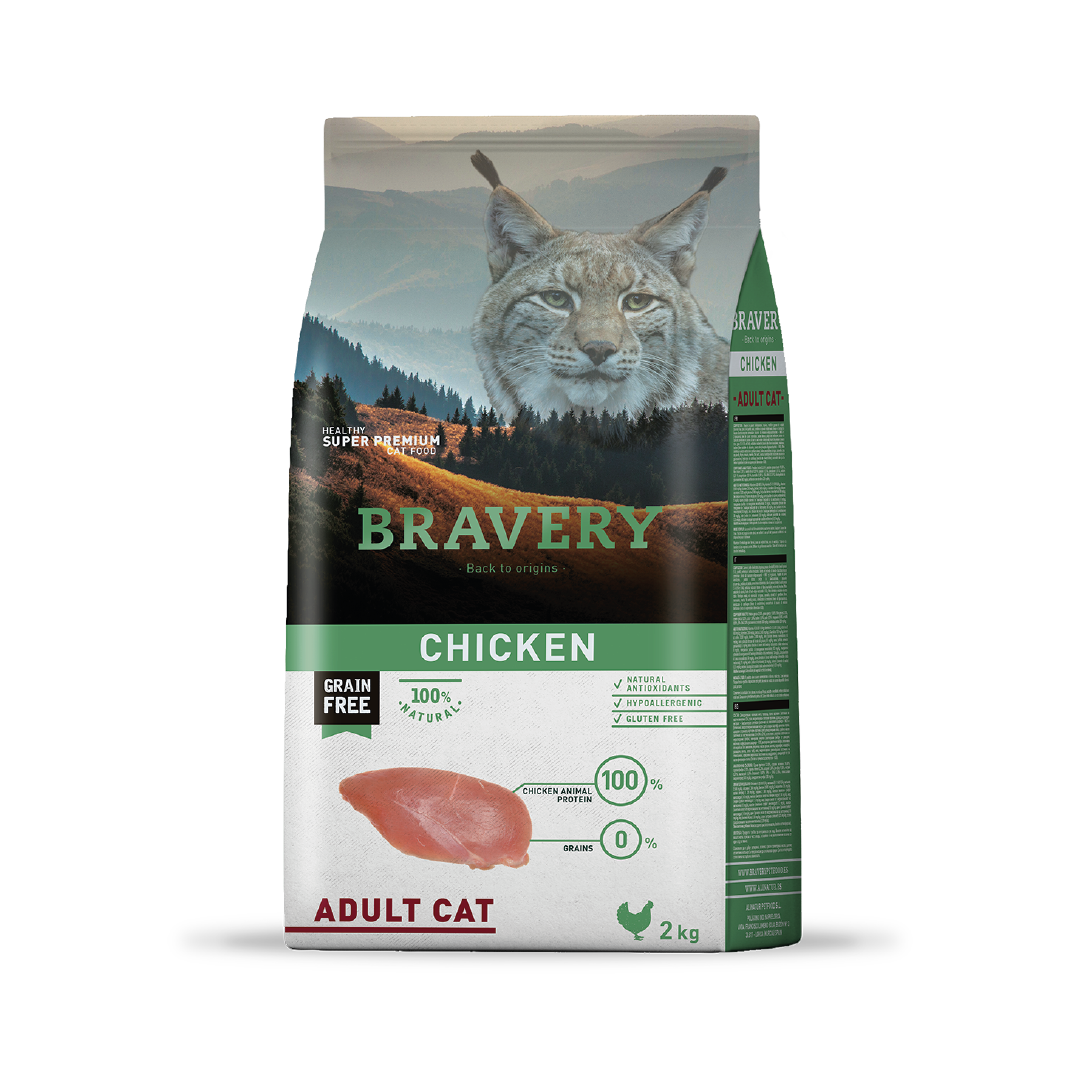 Bravery Adult Cat Chicken 2Kg