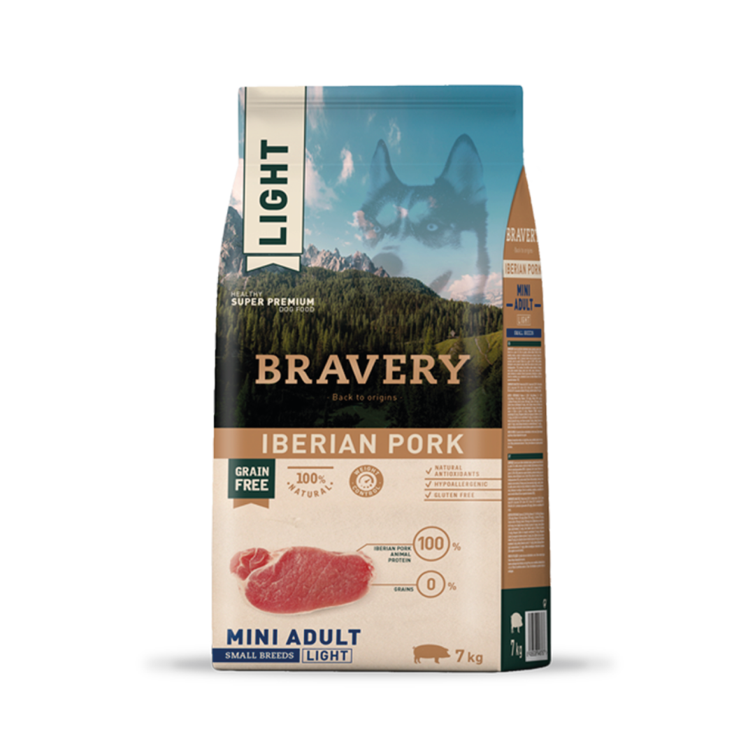 Bravery Mini Adult Light Iberian Pork 7KG
